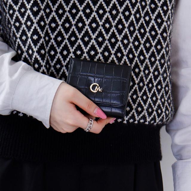 CROCODILE EMBOSS　口金ミニウォレット