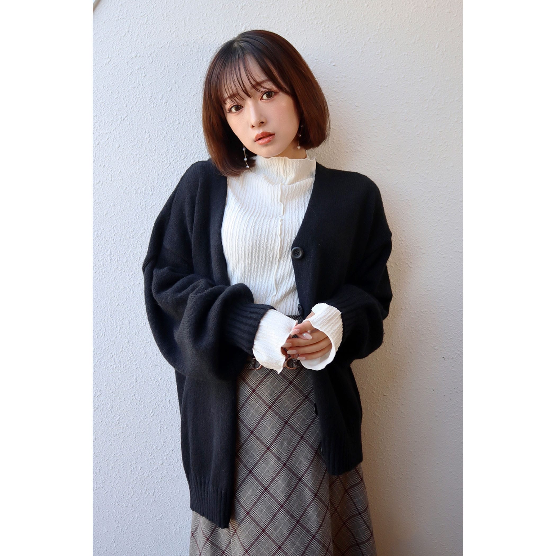 モヘアタッチVネックカーディガン|ニット|CECIL McBEE(セシル モヘアタッチVネックカーディガン|ニット|CECIL McBEE(セシル