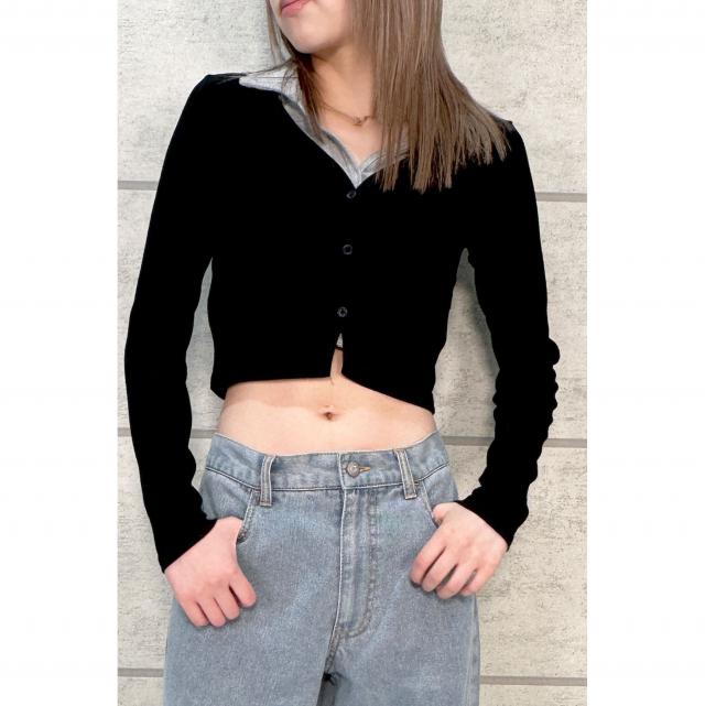 リブレイヤード風プルオーバー