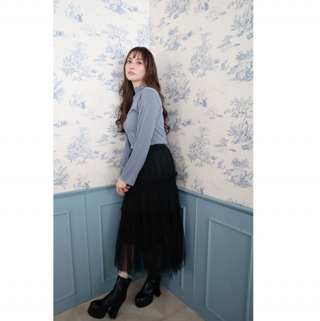 チュールギャザーボリュームスカート