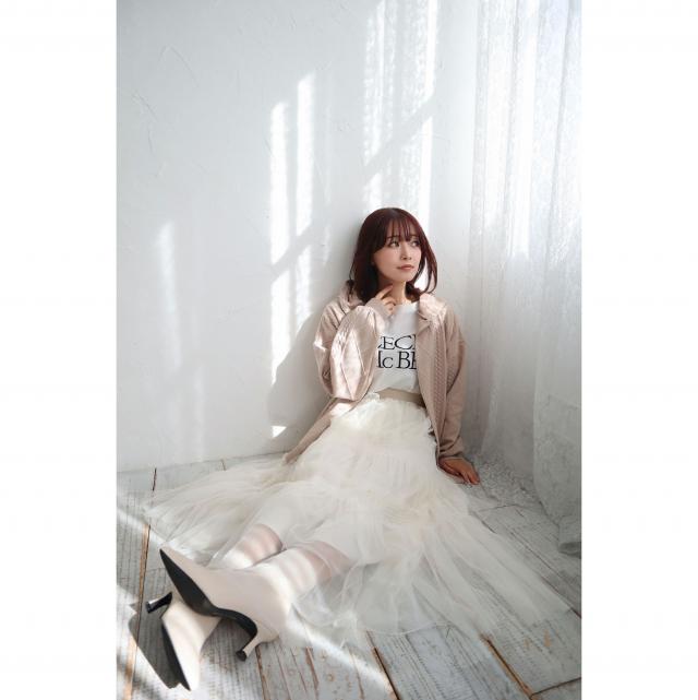 チュールギャザーボリュームスカート