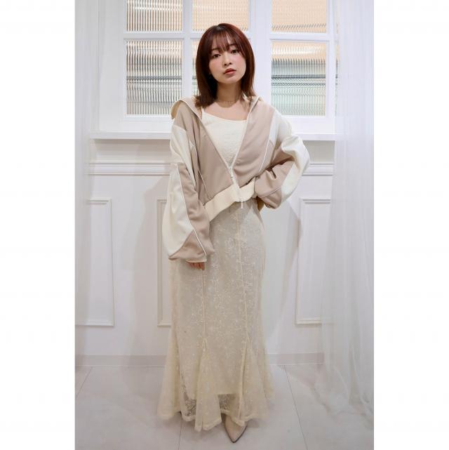 レースマーメイドフレアスカート