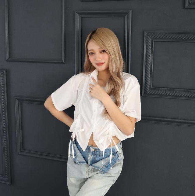 ドロストシャーリングショートシャツ