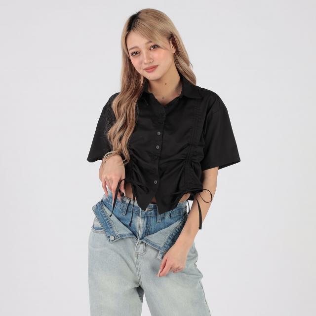 ドロストシャーリングショートシャツ