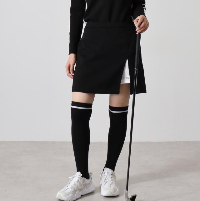 ポンチスリットスカート型パンツ