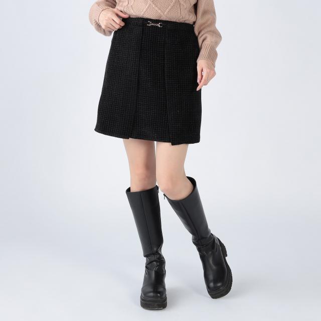 モールツイードミニスカート