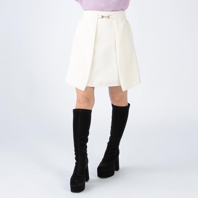 モールツイードミニスカート