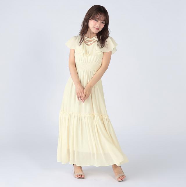 CECIL McBEE ゴルフ用ワンピース Sサイズ ベージュ/ブラック　1 CECIL McBEE ゴルフ用ワンピース Sサイズ ベージュ/ブラック 1