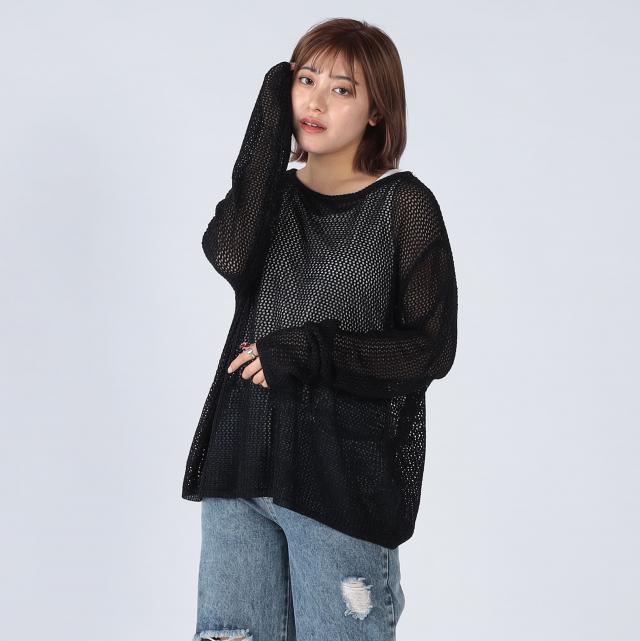 透かし編みニットｘカットタンクＳＥＴ