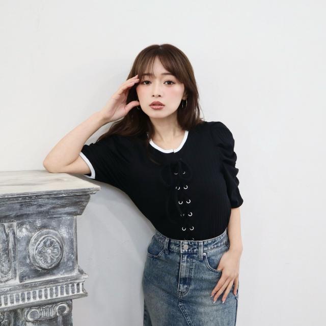 ランダムテレコレースアッププルオーバー