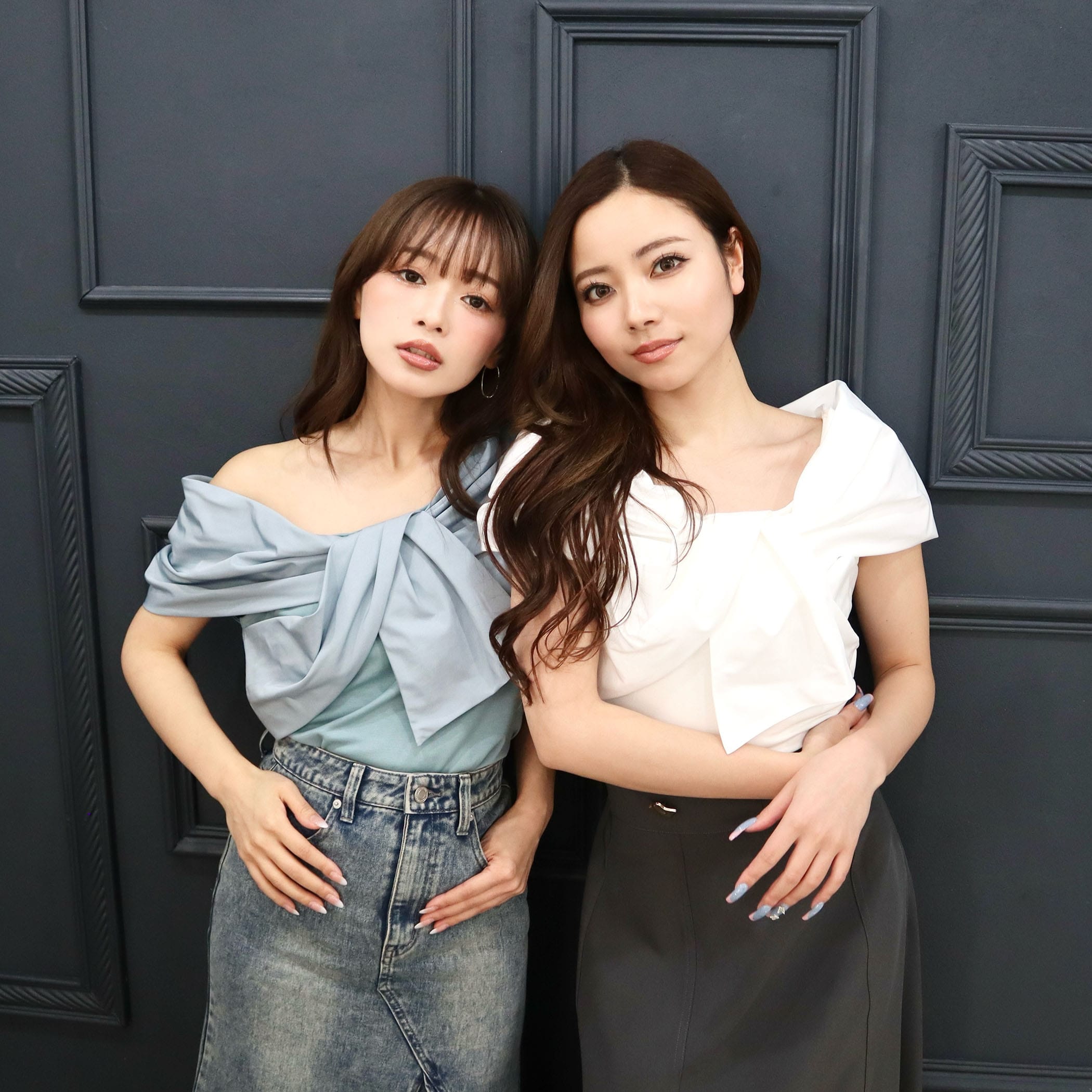 接触冷感アシメリボンプルオーバー