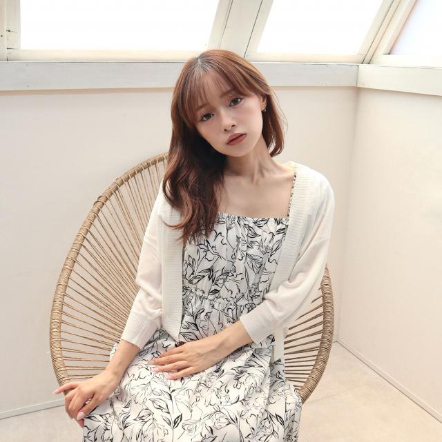 UV x 接触冷感　ウォッシャブルシアーカーディガン