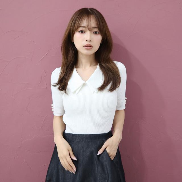 接触冷感ウォッシャブル　2WAY襟プルオーバー