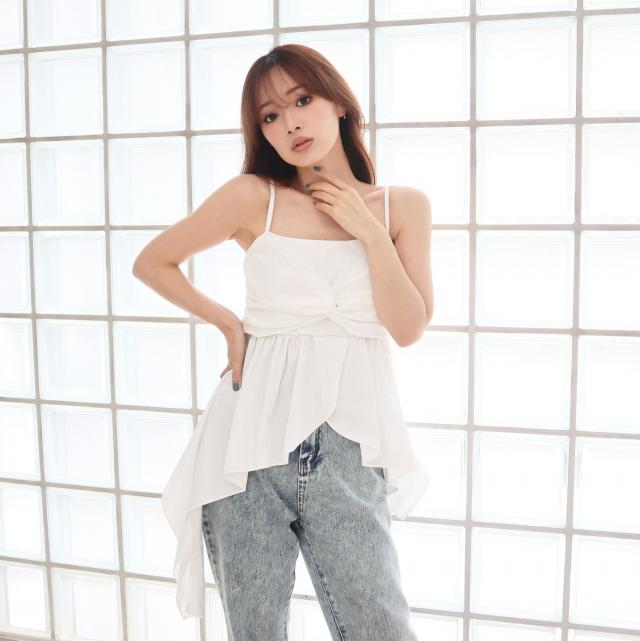 アシメリボンキャミ