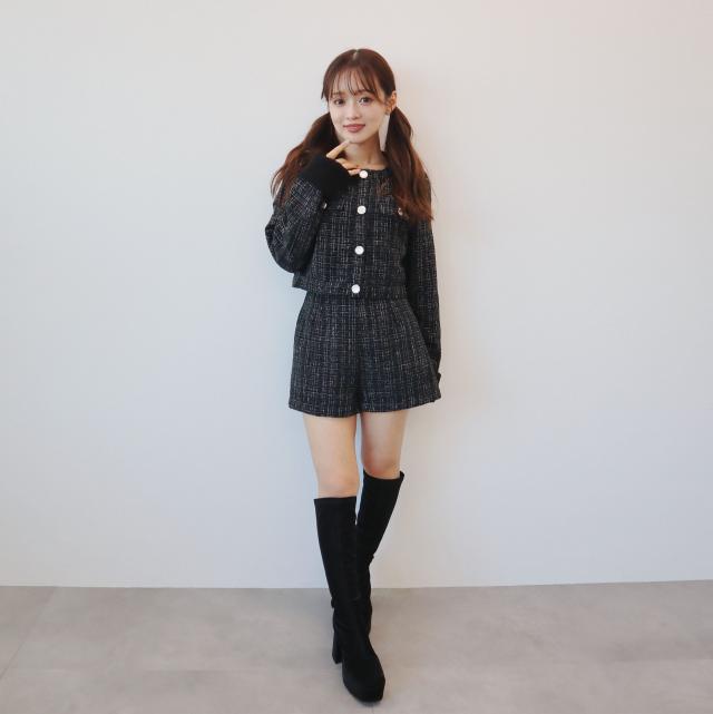 ファンシーツイードショートパンツ