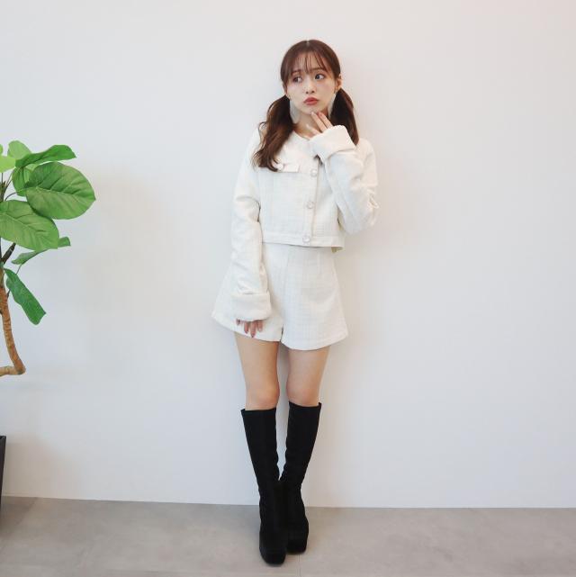ファンシーツイードショートパンツ