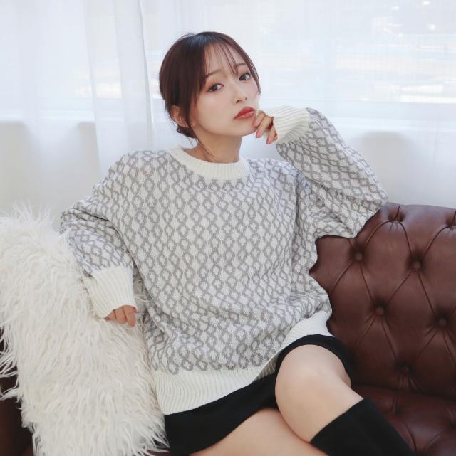 ハニカムジャガードプルオーバー