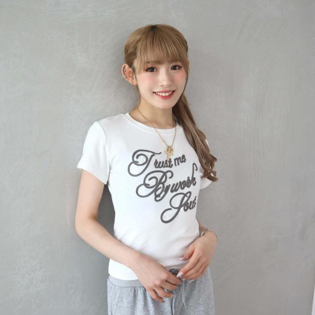 チェーンステッチロゴTシャツ