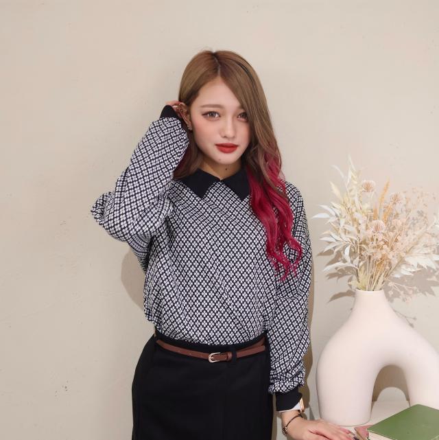 カットジャガードプルオーバー