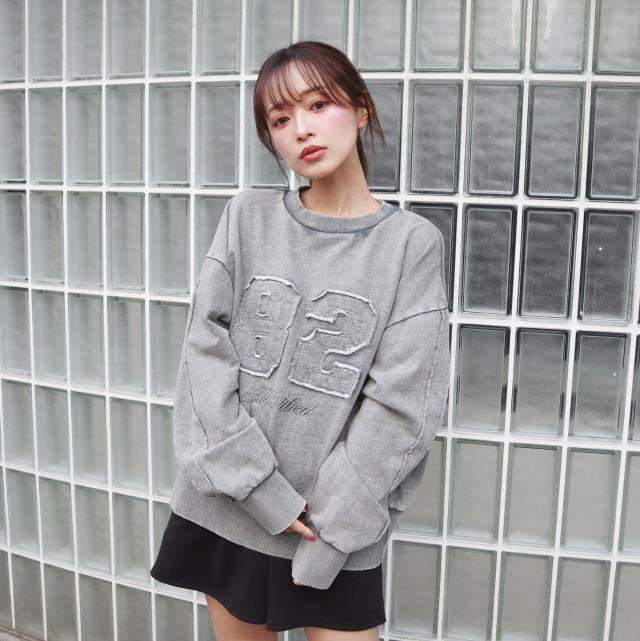 裏毛ナンバリングプルオーバー 裏毛ナンバリングプルオーバー